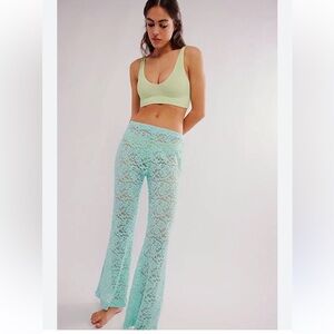 NWOT Intimately Free People All Day Lace Flare Trousers